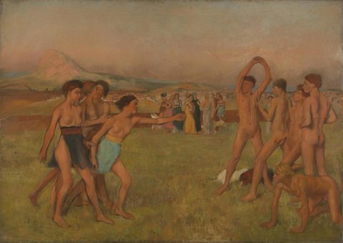 Young Spartans Exercising