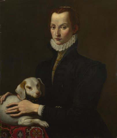 Portrait of a Lady with a Dog
