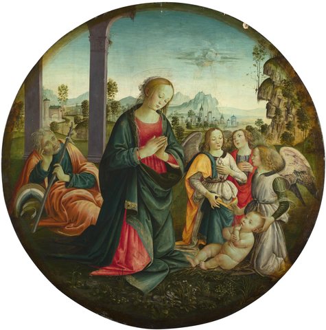 The Holy Family with Angels