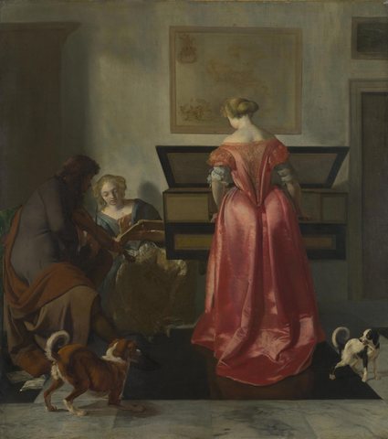 Two Women and a Man making Music