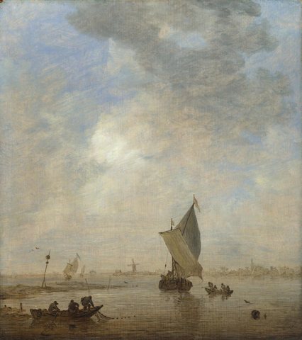 Fishermen hauling a Net