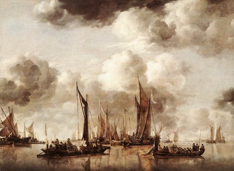 Jan van de Cappelle - Dutch Yacht Firing a Salvo - WGA4057.jpg