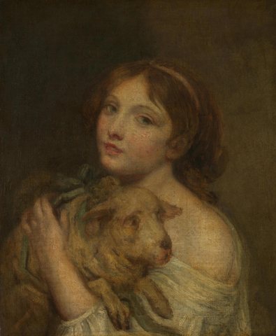 A Girl with a Lamb