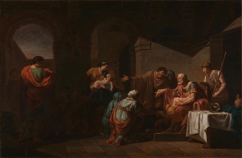 Belisarius receiving Hospitality from a Peasant