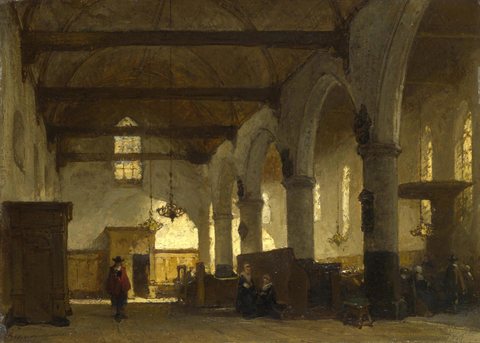The Interior of the Bakenesserkerk, Haarlem