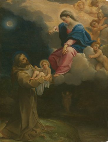 Ludovico Carracci, The Vision of Saint Francis (c. 1602). Art Institute of Chicago.jpg