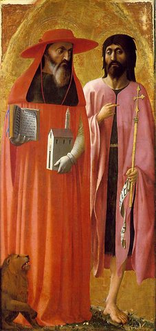 Masaccio - St Jerome and St John the Baptist - WGA14215.jpg