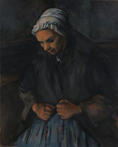An Old Woman with a Rosary