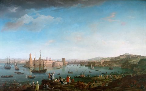 Claude-Joseph Verne - L'entrée du port de Marseille (1754)