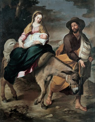 Bartolomé Esteban Murillo - The Flight into Egypt - Google Art Project