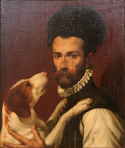 Bartolomeo Passerotti - Portrait of a Man with a Dog