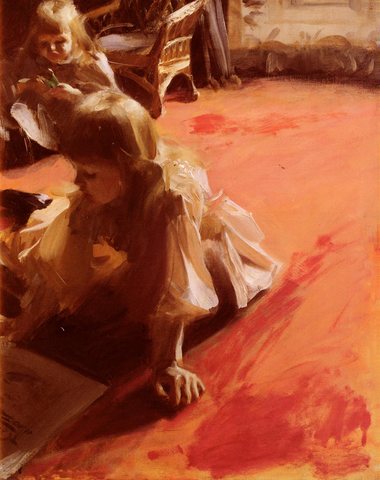 A Portrait Of The Daughters Of Ramon Subercasseaux Zorn AZorn A