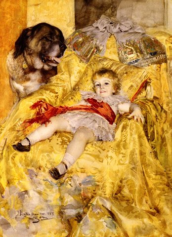 A Portrait Of a Christian De Falbe Zorn AZorn A