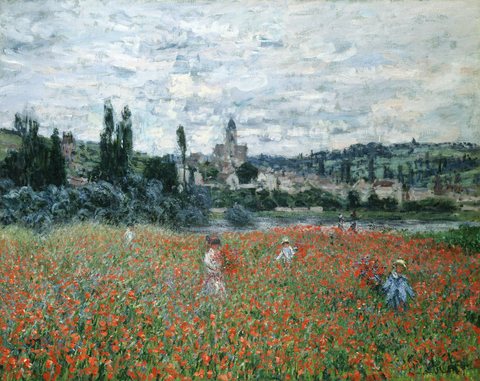 Claude Monet - Champ de coquelicots près de Vétheuil
