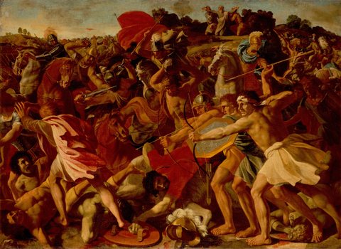 Poussin, Nicolas - The Victory of Joshua over the Amalekites