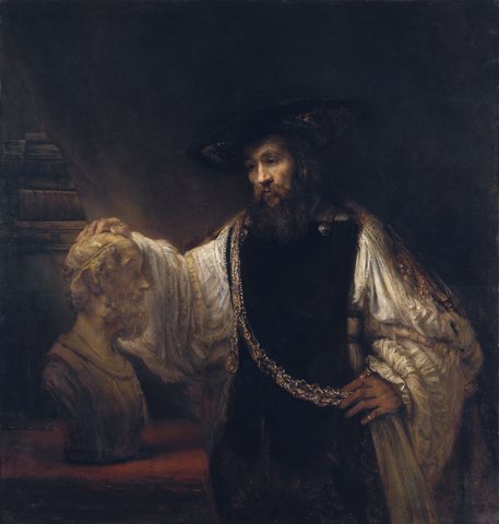Aristoteles mit der Büste Homers