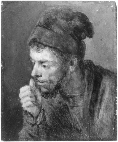 Man in a Beret looking Left