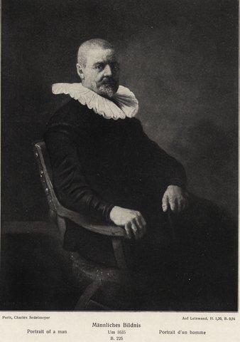 Portrait of a 69-year-old man in an armchair