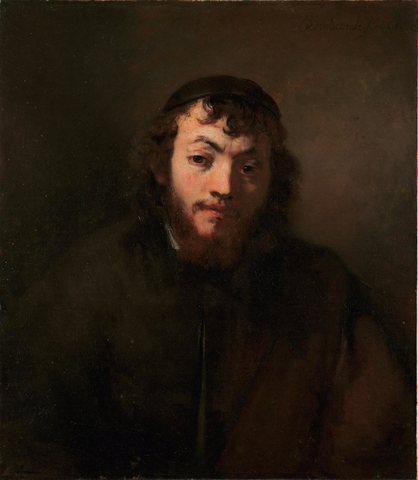 Portrait of a Young Man with Beard and Skullcap
