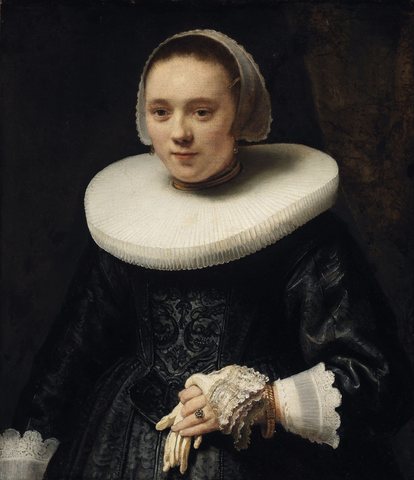 Portrait of a Woman with Gloves