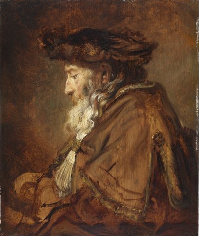 Portrait of an Old Man (Possibly a Rabbi)