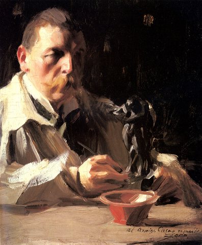 Leonard Self Portrait With Faun And Nymph Zorn AZorn A