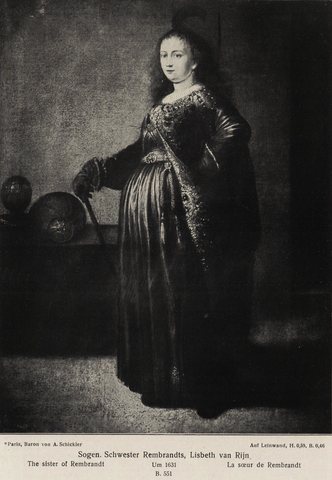 Rembrandt's Sister in Oriental Dress