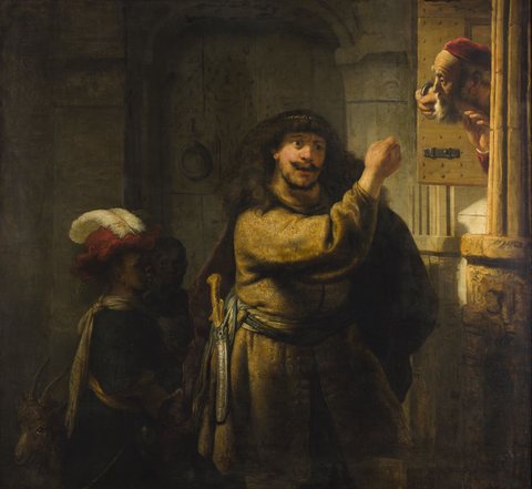 Samson threatening his father in law
