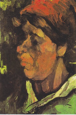 Head of a Peasant Woman with Dark Cap