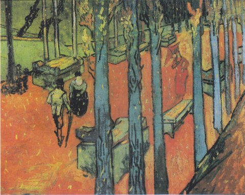 Les Alyscamps: Falling Autumn Leaves