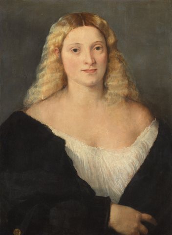 Young Woman in a Black Dress