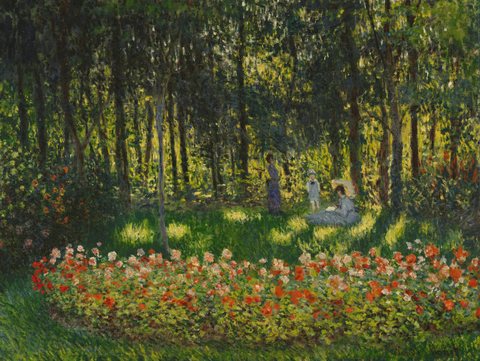 Au jardin, la famille de l’artiste