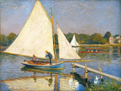 Canoeists near Argenteuil
