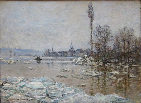 Debacle at Vétheuil, View of Lavacourt