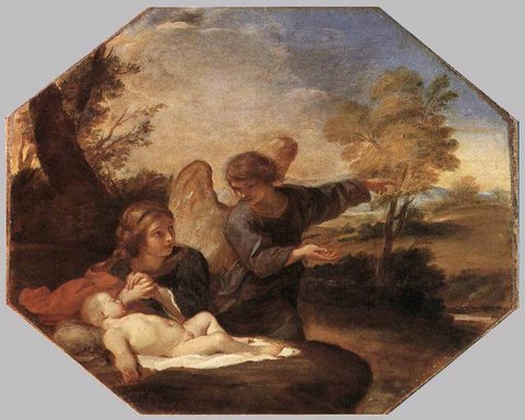 Hagar And Ismail In The Desert SACCHI