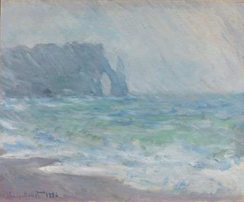 Rain at Étretat