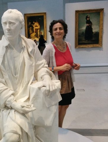 Dominique Sels à Lens, au musée du Louvre, en août 2014 - photo Casimir Lepel