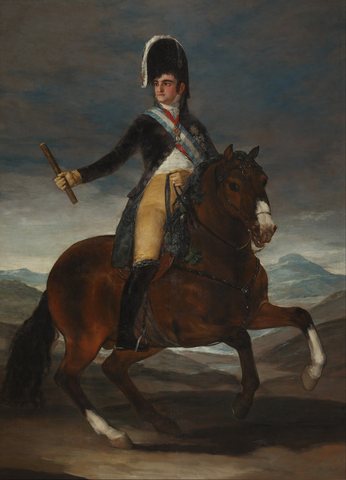 Francisco de Goya - Retrato ecuestre de Fernando VII - Google Art Project