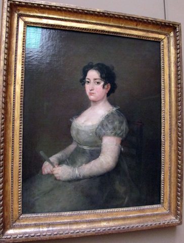 Francisco de goya y lucientes, la ragazza del ventaglio, 1790 ca.