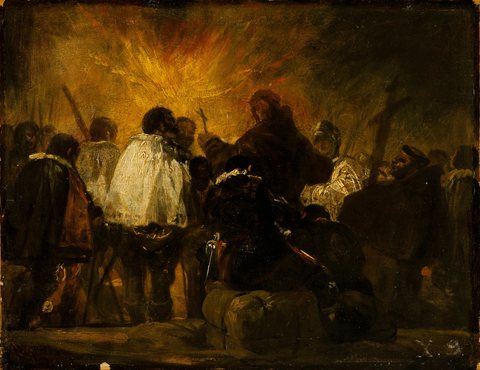 Francisco Goya - Night Scene from the Inquisition - Google Art Project
