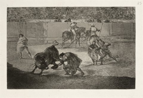 Francisco Goya y Lucientes - Pepe Illo fazendo a reverência ao touro, da série Tauromaquia, 1815-16