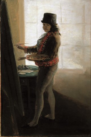 Goya, Autorretrato en el taller, c.1790-1795