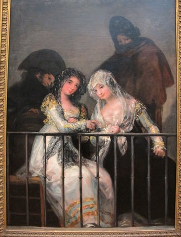 Goya (attr.), majas al balcon, 1800-10 ca. 02