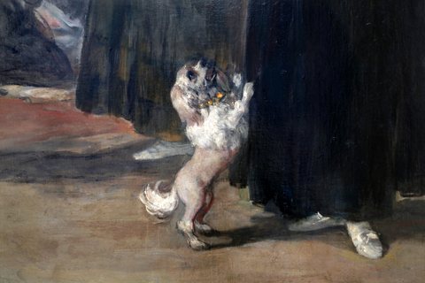 Goya, la lettera (i giovani), 1814-19 ca. 02 cagnolino