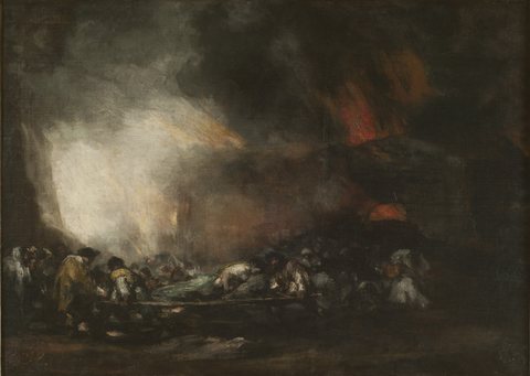 Incendio de un hospital - Francisco de Goya