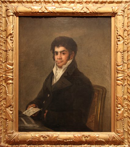 Portrait de Francisco del Mazo (avec cadre), Francisco de Goya y Lucientes, Musée Goya