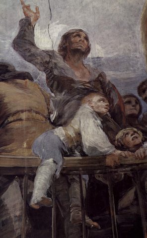 San Antonio de la Florida fresco, Francisco de Goya (detail 12)