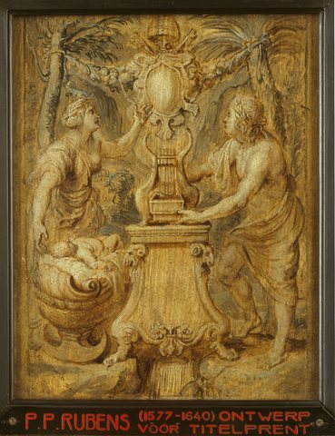 Design of the title page of the book 'Sarbievii Lyricorum libri IV'