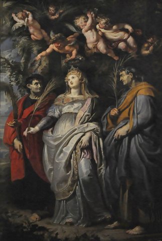 Domitilla with Nereus and Achilleus