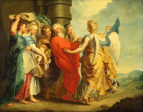Flight of Lot and his Daughters